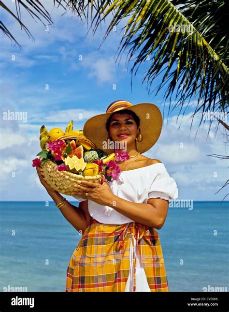 8207. Local Dress, Caribbean, West Indies Stock Photo - Alamy