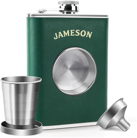 Amazon.com | KWANITHINK Flasks for Liquor for Men, Stainless Steel Shot ...