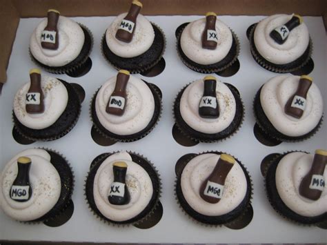 40th birthday Beer themed cupcakes | Eggless cupcakes topped… | Flickr