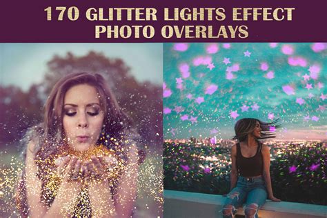 170 Glitter Effect Photo Overlays, Blowing Glitter, fairy dust - FilterGrade