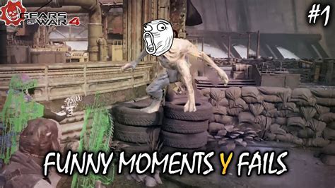 FUNNY MOMENTS, FAILS, GLITCHES & MLG | GEARS OF WAR 4 - EPISODIO #1 ...