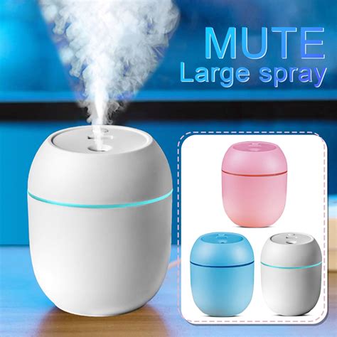 USB Mini Humidifier, 250ml Small Humidifier For Plants, Personal Humidifier With 7 Color LED ...