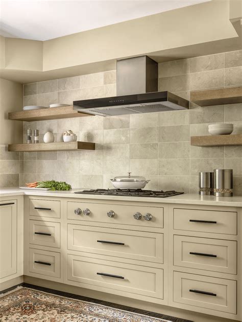 White Oak + Beige Kitchen Cabinets - Beck/Allen Cabinetry