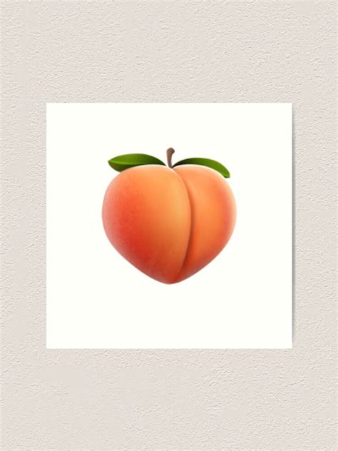 "Peach Emoji" Art Print for Sale by misdememeor | Redbubble