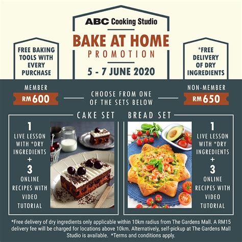 'Bake at Home' ONLINE 1-Day Lesson Packages - ABC Cooking Studio Malaysia