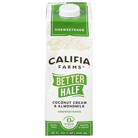 Save on Califia Farms Better Half Coconut Cream & Almond Milk ...