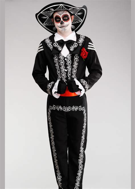 Adult Day Of The Dead Mexican Skeleton Costume for Women on Sale - Up ...