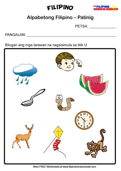 Filipino Reading Worksheets For Kindergarten - teachcreativa.com