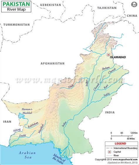 Pakistan River Map