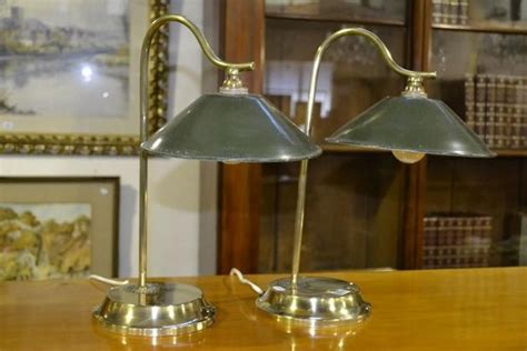 1920's Brass Desk Lamp Set - Lamps - Table & Desk - Lighting