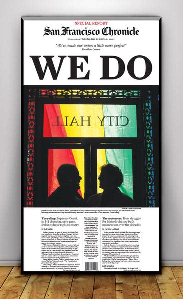 WE DO cover print | 6/27/2015 - San Francisco Chronicle online store