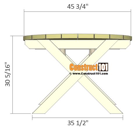 Round Picnic Table Plans - Step-By-Step - Construct101