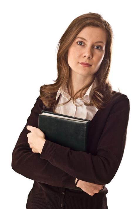 Young Woman Holding A Book. Stock Photo - Image: 13562300