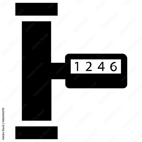 Flowmeter to check measurement of water flow in industrial plant Stock Vector | Adobe Stock