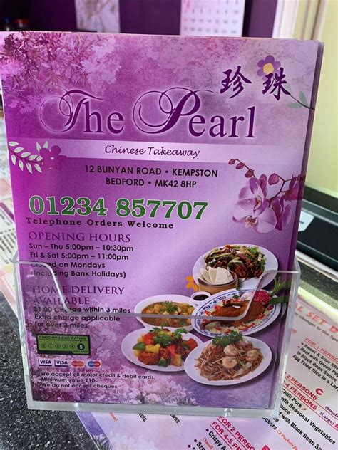 Menu at The Pearl Chinese Takeaway fast food, Kempston