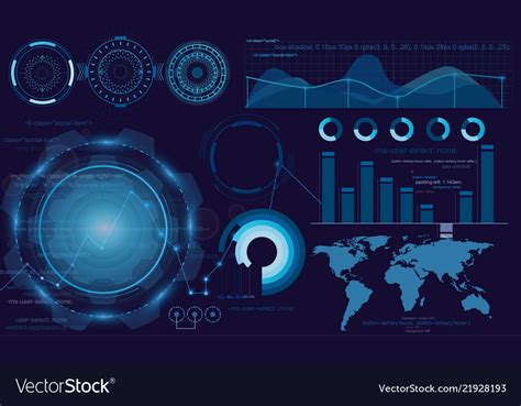 Futuristic display Royalty Free Vector Image - VectorStock