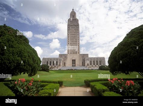 Baton Rouge Louisiana and the State Capitol Building Stock Photo - Alamy