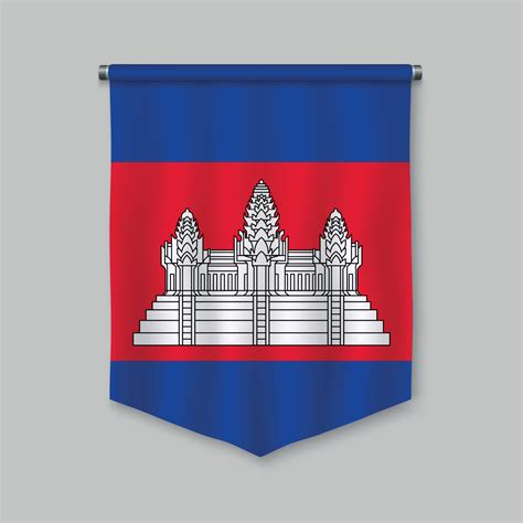 pennant with flag 10972687 Vector Art at Vecteezy