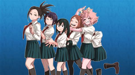 My Hero Academia Schoolgirls Fondo De Pantalla Hd Fondo De Escritorio ...