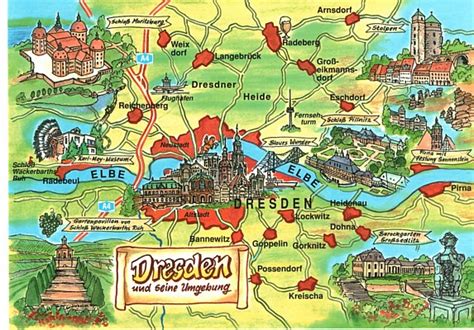 Dresden Tourist Map