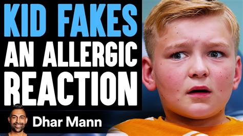 Kid FAKES ALLERGIC REACTION, He Instantly Regrets It | Dhar Mann - YouTube