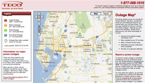 Teco Electric Power Outage Map