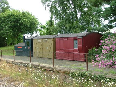 Unusual storage sheds at Gunton Station © Dave Fergusson cc-by-sa/2.0 ...