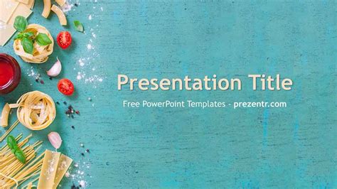 Powerpoint Template Free Food