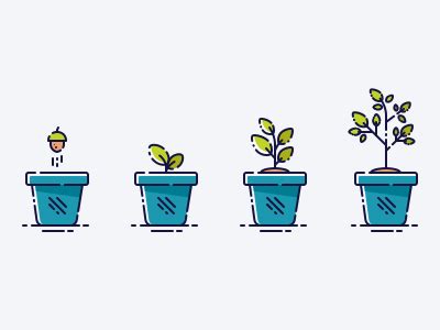 Plant Growth | Plant cartoon, Plant growth, Illustration character design