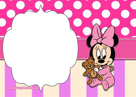 FREE-Minnie-Mouse-Baby-Shower-Invitation-Template | Download Hundreds FREE PRINTABLE Birthday ...