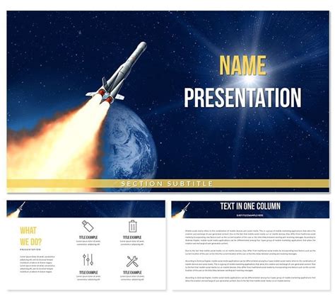 Rocket to Cosmos PowerPoint Template: Presentation