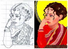 25 Best Grid method drawing images | Drawings, Drawing grid, Drawing lessons