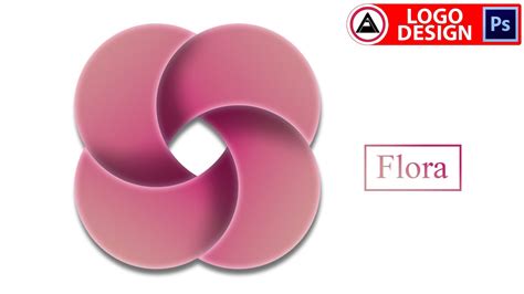 Floral LOGO Design Photoshop tutorials for beginners 2020 Free, Flower Logo Design Photoshop ...