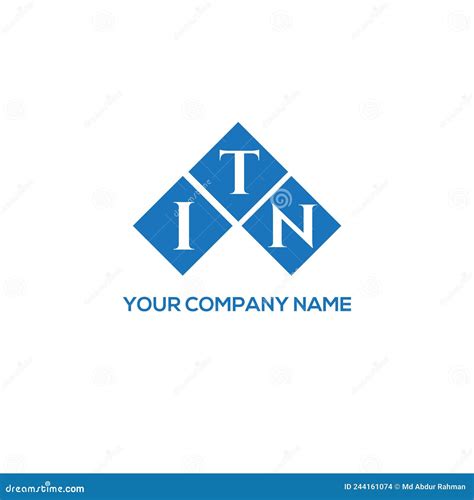 ITN Letter Logo Design on White Background. ITN Creative Initials ...