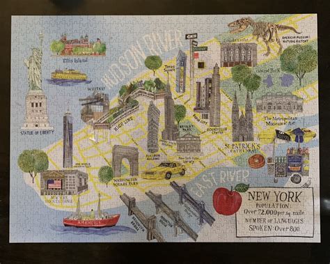 New York City Map 1000 Piece Puzzle | Galison