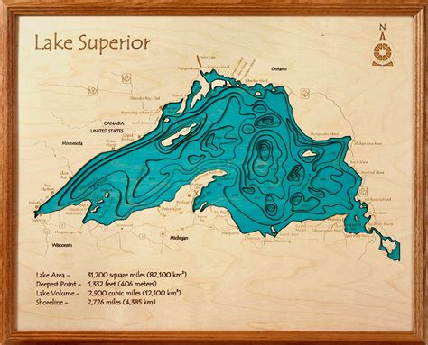 Depth Map Of Lake Superior - Share Map