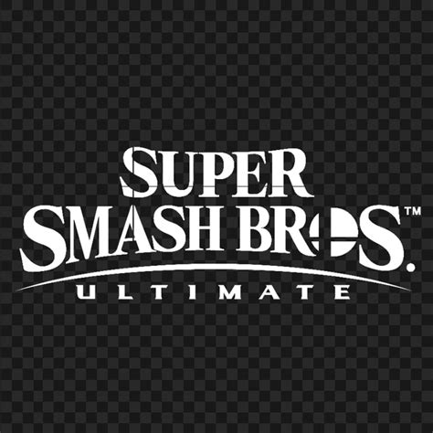 HD Super Smash Bros Ultimate White Logo PNG | Citypng