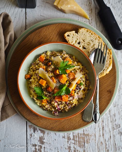 Quinoa Risotto with Roasted Pumpkin @ Not Quite Nigella