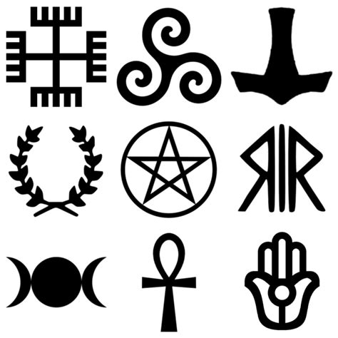 File:Pagan religions symbols.png - Wikimedia Commons
