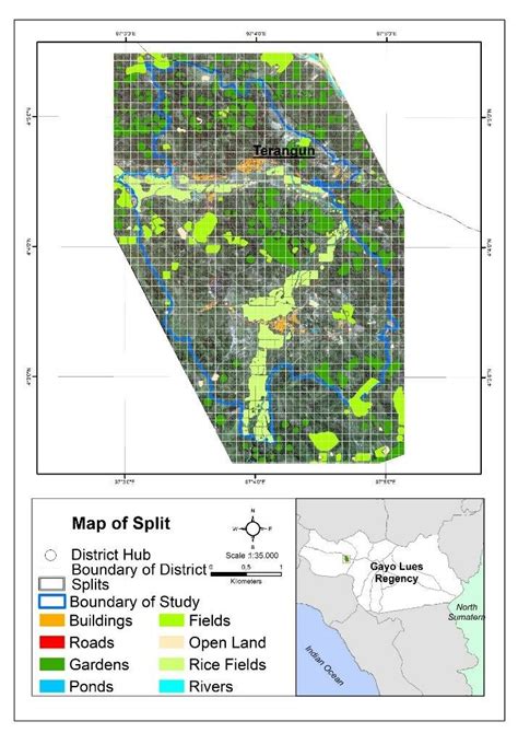 Map of Terangun City (Sources : Gayo Lues PUPR Agency) | Download ...