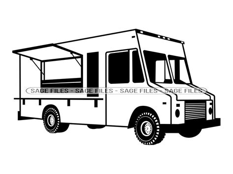 Food Truck SVG Food Truck Clipart Food Truck Files for - Etsy México