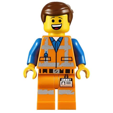 lego minifig Emmet 70820 | Lego movie, Lego movie characters, Lego minifigures