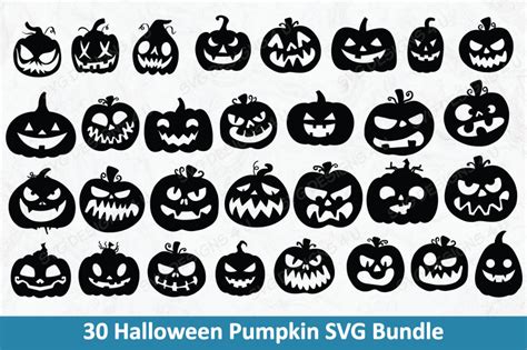 Halloween Pumpkin SVG Bundle By svgdesigns4u | TheHungryJPEG