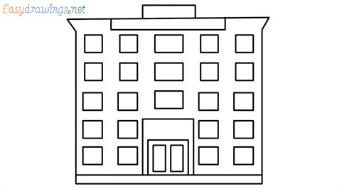 How To Draw Office Building Step by Step - [7 Easy Phase] - [Emoji]