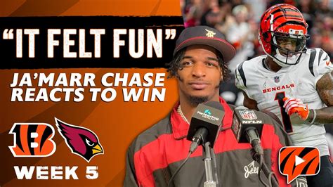 Ja'Marr Chase on Bengals’ Win Over Cardinals & Record-Setting Day | NFL ...