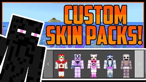 How To Get Custom Skin Packs Minecraft Bedrock - YouTube