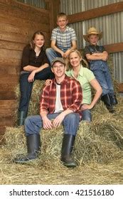 Farmer Family Portrait Stock Photo 421516180 | Shutterstock