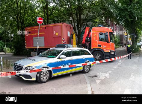 Hamburg, Germany. 17th July, 2023. Emergency forces are on duty in ...