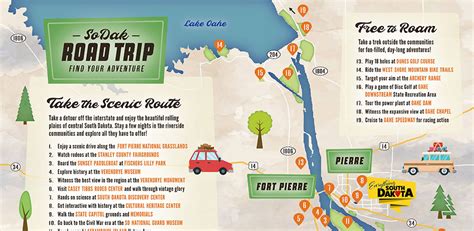 Find Your Adventure in Fort Pierre and Pierre - SoDak Road Trip Map ...