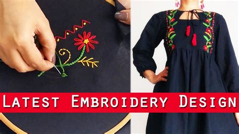 Latest Embroidery Design | How to make Designer Outfit with Hand ...